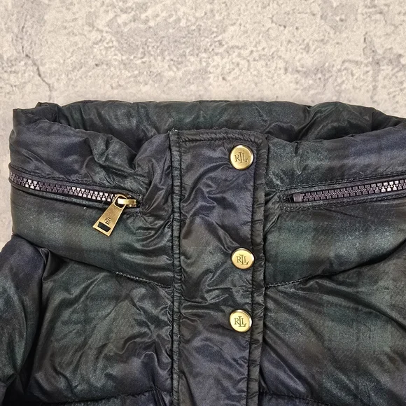 Plaid Ralph Lauren Puffer Jacket - Picture 14 of 14